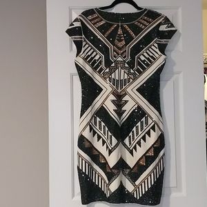 Sequin Art Deco Bodycon Dress